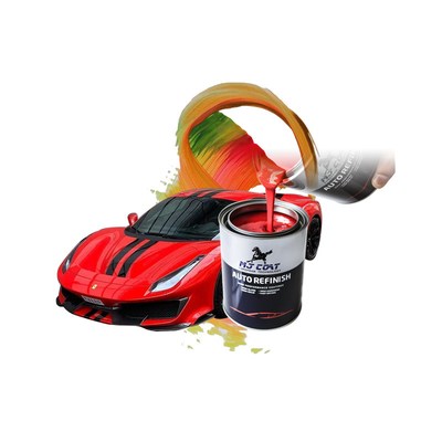 4-6 Horas Tempo de Recoat Pintura de Camada Superior de Automóveis Brilhante 400-500 pés quadrados Cobertura Menos de 50 G/L Conteúdo de COV