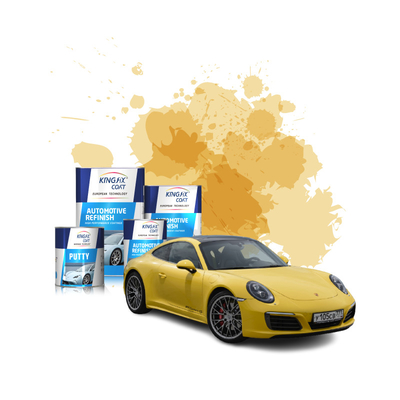 Tinta de acabamento automotivo em spray brilhante para tinta de carro vermelha 2k ISO14001