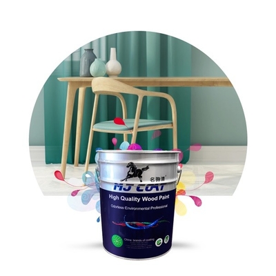Tinta de poliuretano de madeira de alto brilho branco cristal para móveis de bambu