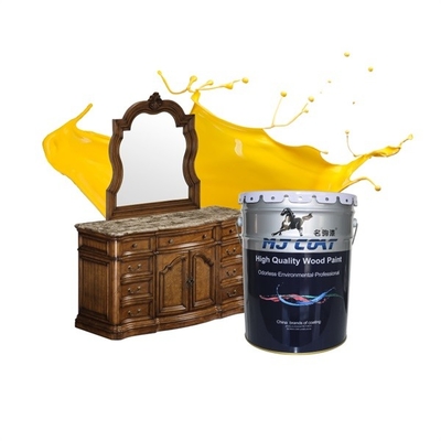 Tinta de madeira PU transparente de alto brilho resistente a UV com boa aderência