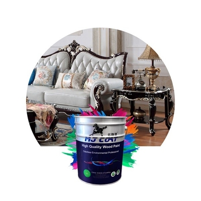 Tinta de madeira PU transparente de alto brilho resistente a UV com boa aderência