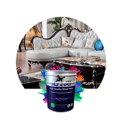 Tinta de madeira PU transparente de alto brilho resistente a UV com boa aderência