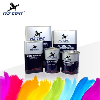 Revestimento superior automático multicolorido 2K preto para carro 1L*12 4L*4 4L*6