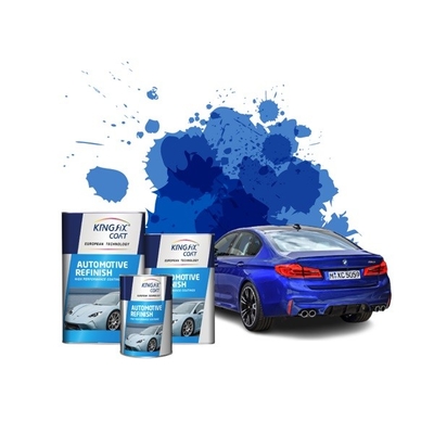 Tinta de base de cor sólida Tinta automotiva Um componente Azul esverdeado Tinta automotiva