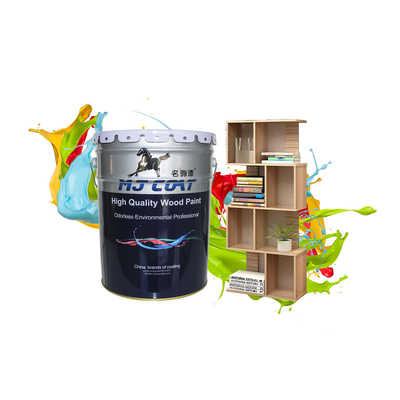 Pintura de madeira PU de alta cobertura com acabamento liso e 10-15 pés quadrados / litro