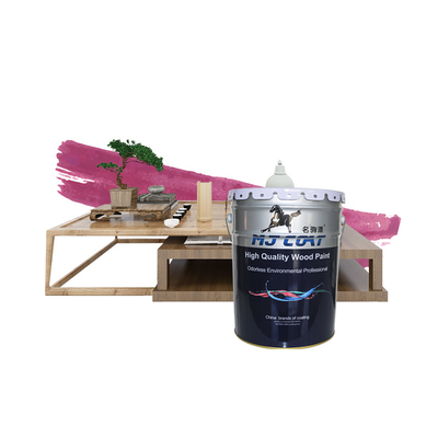 Cor de madeira fosca PU Pintura de madeira impermeável Camada de baixo odor Fácil de aplicar 2-3 camadas