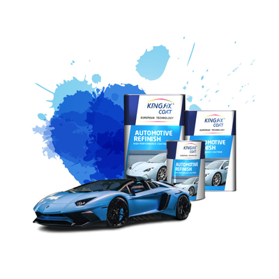 Metal Basecoat Auto Clear Coat Paint Gloss And Matte Finish Risco Resistente a UV Aplicação de 1 cor