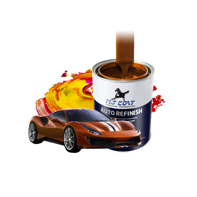 Pintura de revestimento superior de automóveis brilhante com teor reduzido de COV